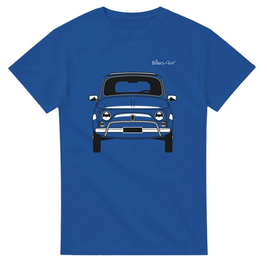 Fiat 500 80s Front View Super Cool T-Shirt Automotive