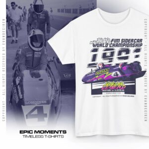 Biland & Waltisperg 1991 Sidecar Legend T-Shirt | FIM Sidecar World Championship Vintage Racing Shirt | Motorsport Retro Tee from the Official Motorsport Merchandise store collection.