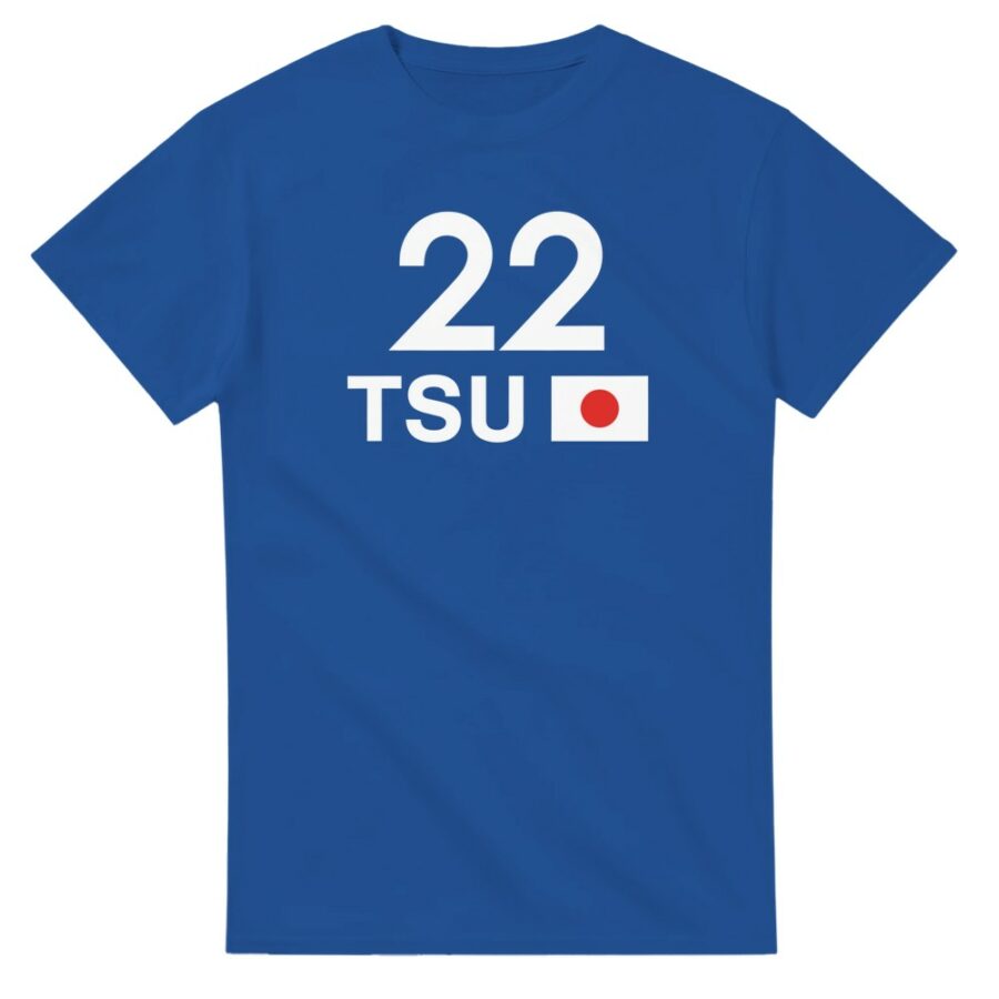 Yuki Tsunoda 2025 Race Calendar Formula 1 F1 T-Shirt from the F1 Jackets store collection.