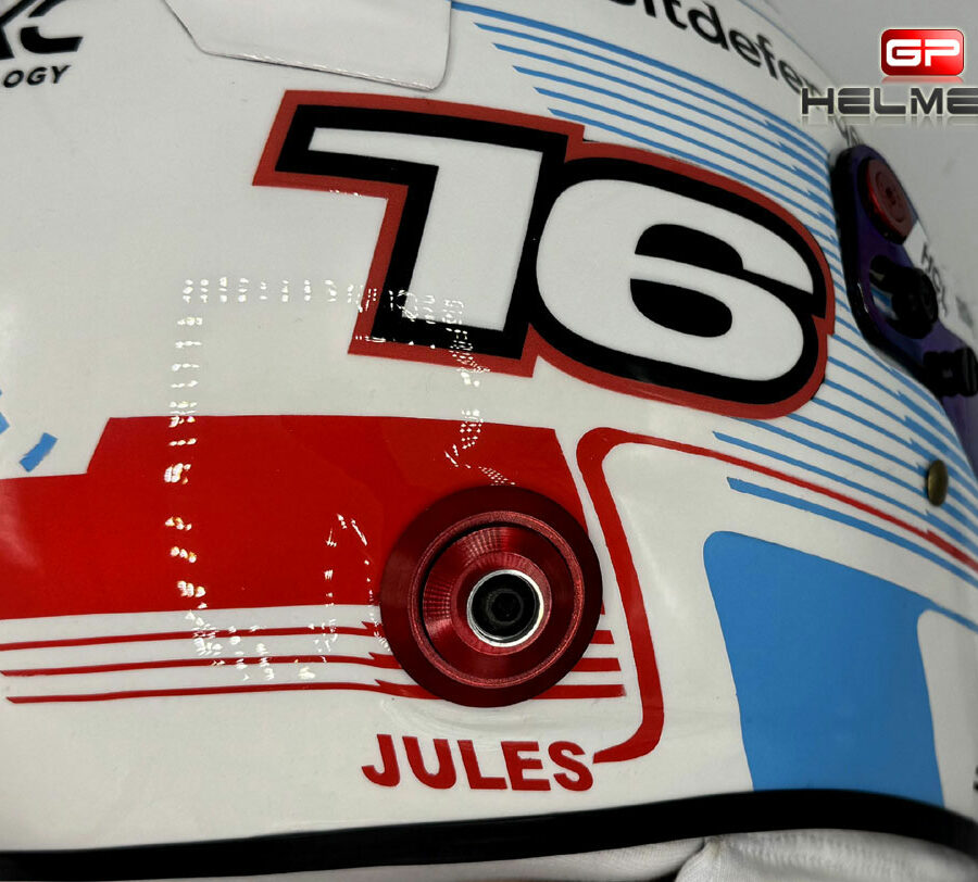 Charles Leclerc 2025 Monaco GP F1 Helmet Ferrari F1 Monaco GP Track Art