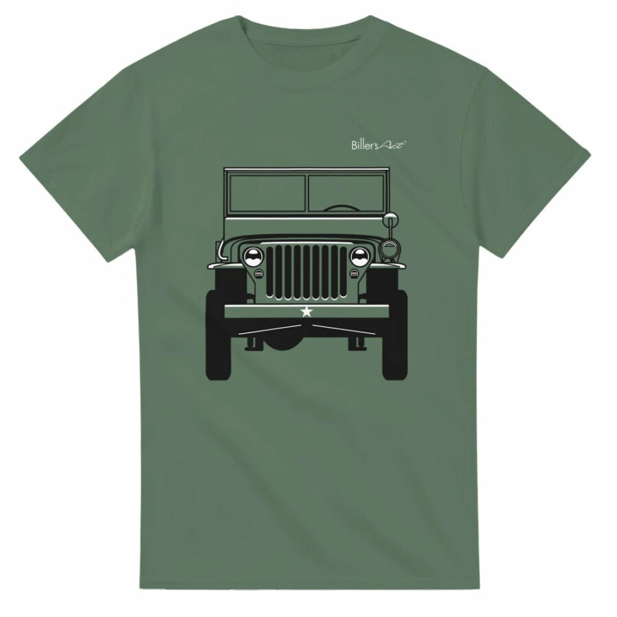 Willys Jeep MB Front View Super Cool T-Shirt Vintage
