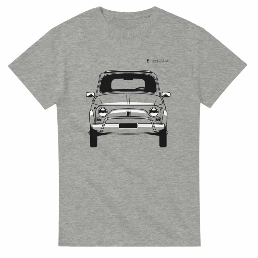 Fiat 500 80s Front View Super Cool T-Shirt Automotive