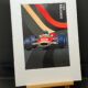 Graham Hill, Lotus, 1968 Monaco GP poster A4 mounted print