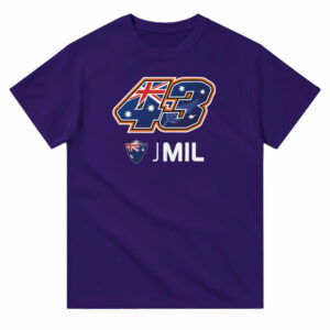 Jack Miller 2025 MotoGP Race Calendar T-Shirt from the Sports Car Racing Gifts store collection.