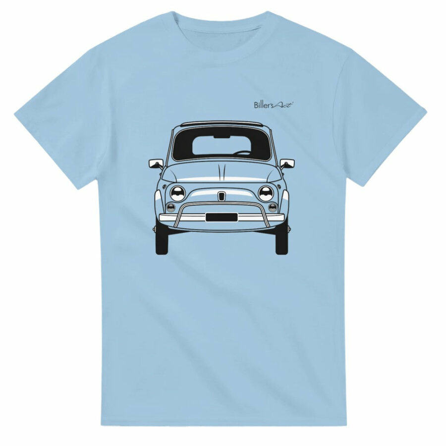 Fiat 500 80s Front View Super Cool T-Shirt Automotive