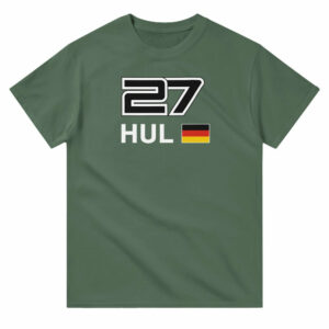 Nico Hulkenberg 2025 Race Calendar Formula 1 F1 T-Shirt  by Billeresque
