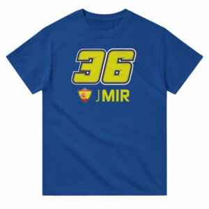Joan Mir 2025 MotoGP Race Calendar T-Shirt from the MotoGP Gifts store collection.