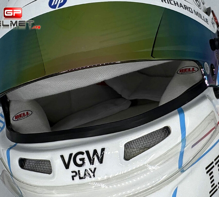 Charles Leclerc 2025 Monaco GP F1 Helmet Ferrari F1 Monaco GP Track Art
