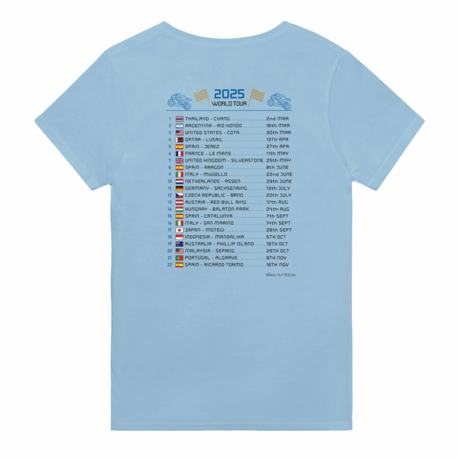 Fabio di Giannantonio 2025 MotoGP Race Calendar T-Shirt Sports Car Racing Gifts