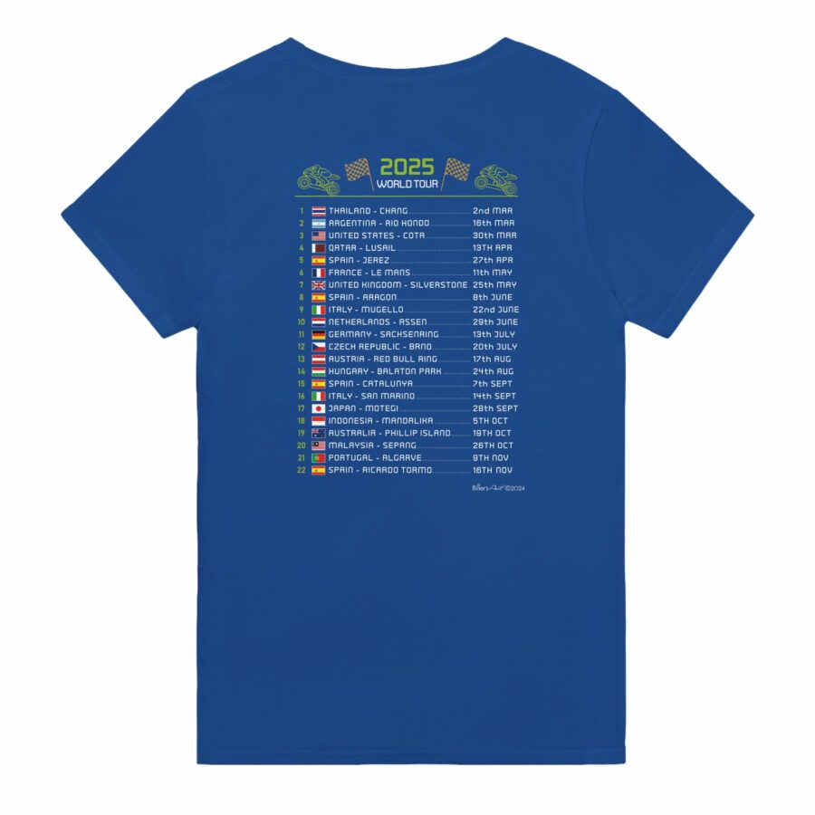 Enea Bastianini 2025 MotoGP Race Calendar T-Shirt Sports Car Racing Gifts