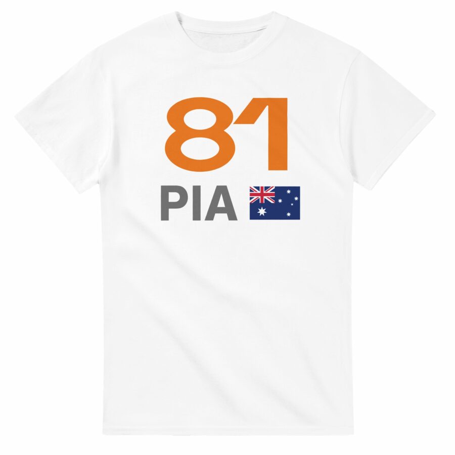 Oscar Piastri 2025 Race Calendar Formula 1 F1 T-Shirt F1 Jackets
