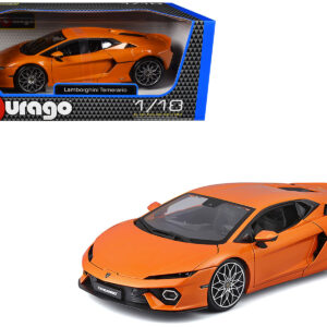 Lamborghini Temerario Orange Metallic 1/18 Diecast Model Car by Bburago Automotive by Diecast Mania