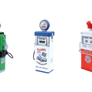 "Vintage Gas Pumps" Series 17 Set of 3 Pumps 1/18 Diecast Models by Greenlight  by Diecast Mania