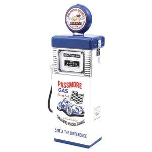 1951 Wayne 505 Gas Pump "Busted Knuckle Garage" White and Blue "Vintage Gas Pumps" Series 17 1/18 Diecast Replica by Greenlight from the Vintage store collection.