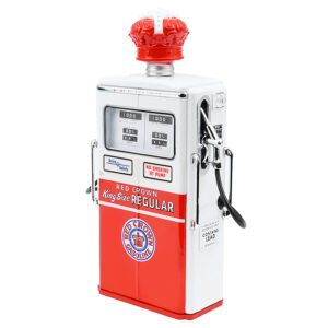 1954 Tokheim 350 Twin Gas Pump "Red Crown Gasoline" White and Red "Vintage Gas Pumps" Series 17 1/18 Diecast Replica by Greenlight from the Vintage store collection.
