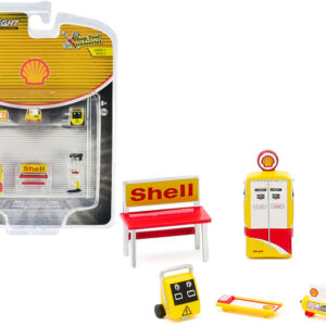 "Shell Oil" 6 piece Shop Tools Set "Shop Tool Accessories" Series 3 1/64 by Greenlight  by Diecast Mania