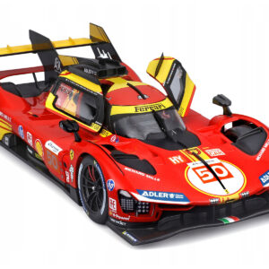 Ferrari 499P #50 Antonio Fuoco - Miguel Molina - Nicklas Nielsen "Ferrari AF Corse" Winner "24 Hours of Le Mans" (2024) "Racing" Series 1/18 Diecast Model Car by Bburago Automotive by Diecast Mania