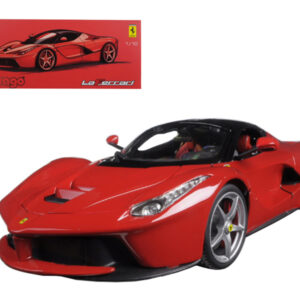 Ferrari LaFerrari F70 Red with Black Top "Signature Series" 1/18 Diecast Model Car by Bburago by Diecast Mania