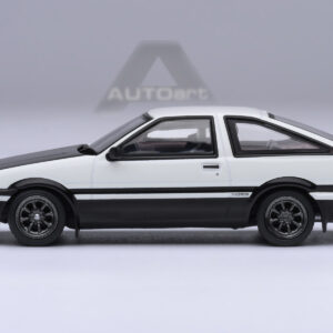Toyota Sprinter Trueno (AE86) RHD (Right Hand Drive) "Project D Final Version" White with Graphics "Initial D" (1998-2021) TV Series 1/64 Diecast Model Car by Autoart  by Diecast Mania