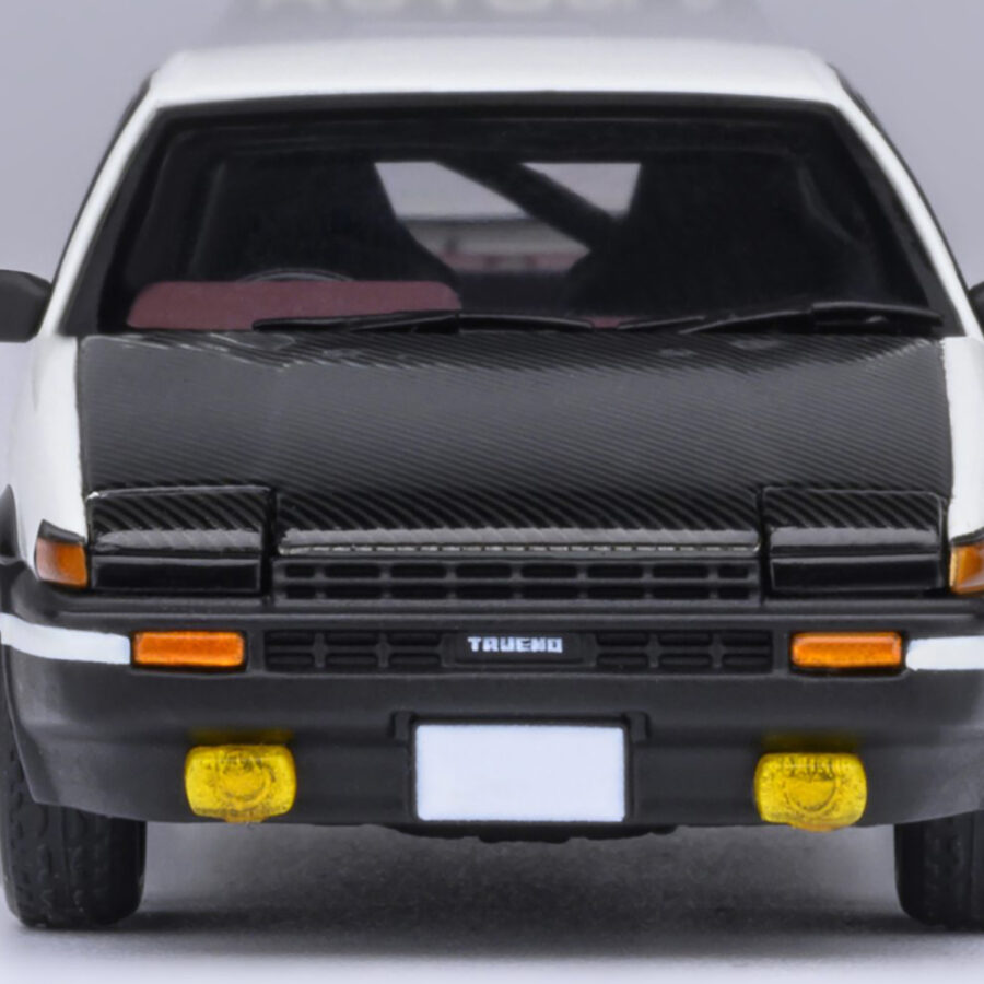 Toyota Sprinter Trueno (AE86) RHD (Right Hand Drive) "Project D Final Version" White with Graphics "Initial D" (1998-2021) TV Series 1/64 Diecast Model Car by Autoart Automotive