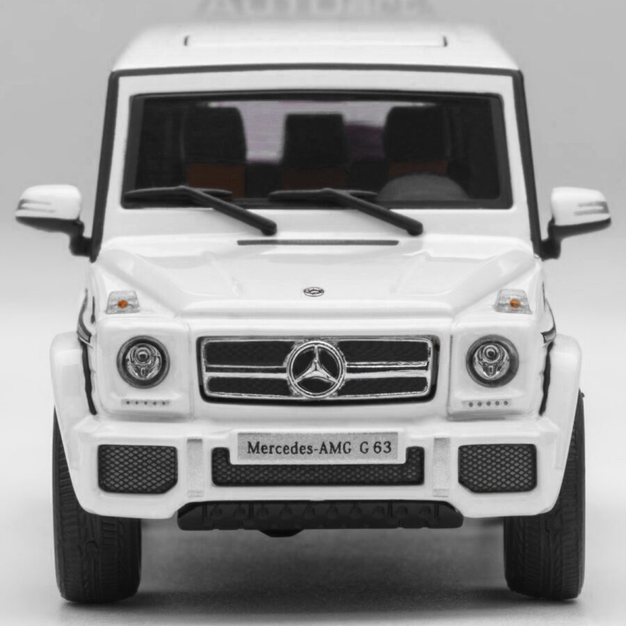 2017 Mercedes-Benz AMG G 63 White 1/64 Diecast Model Car by Autoart Automotive