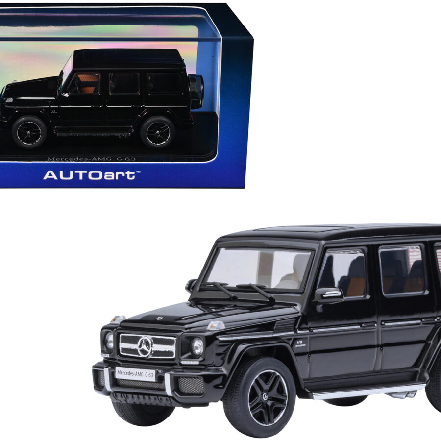 2017 Mercedes-Benz AMG G 63 Black 1/64 Diecast Model Car by Autoart Automotive