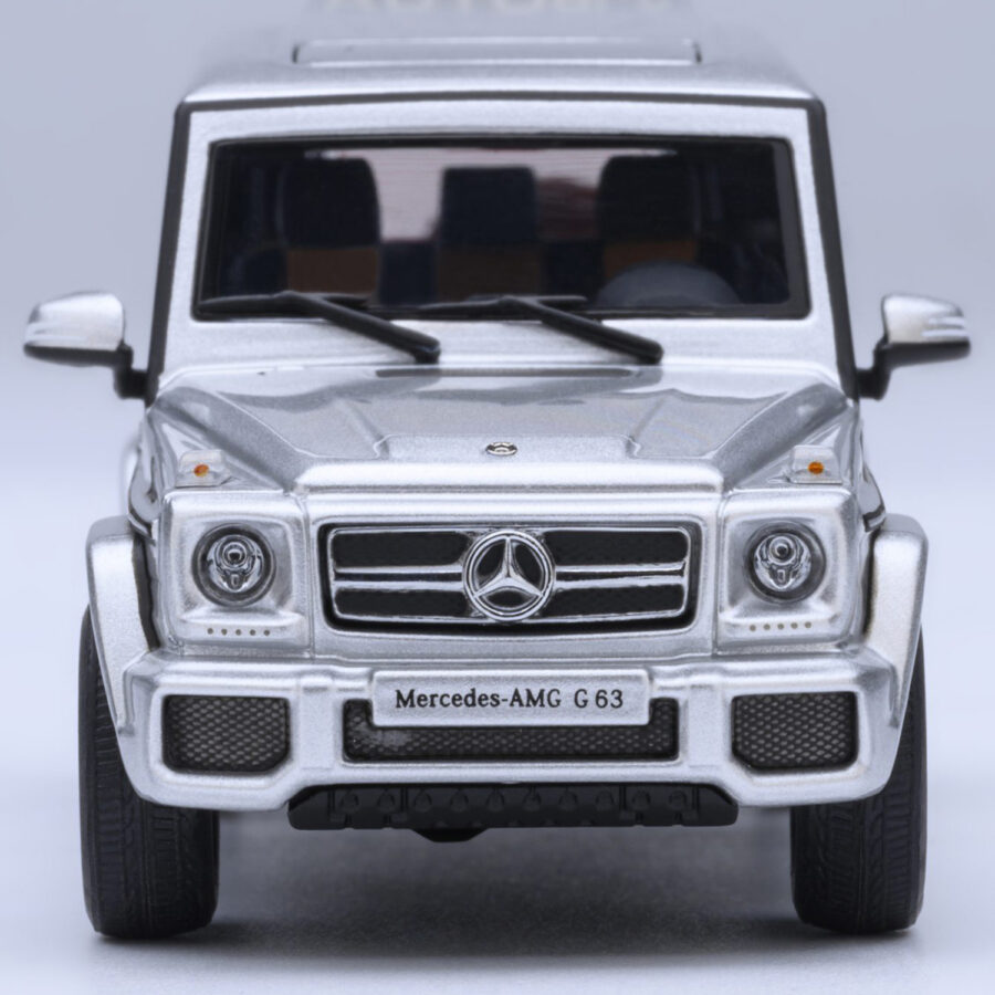 2017 Mercedes-Benz AMG G 63 Silver Metallic 1/64 Diecast Model Car by Autoart Automotive