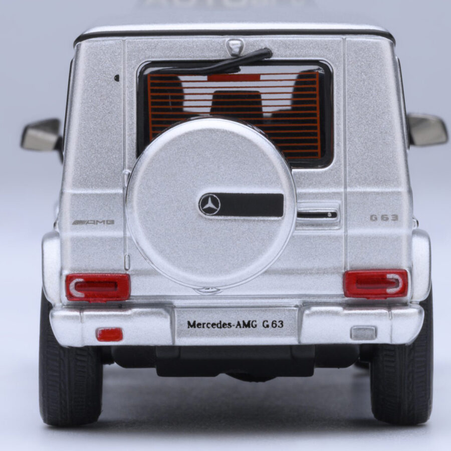 2017 Mercedes-Benz AMG G 63 Silver Metallic 1/64 Diecast Model Car by Autoart Automotive
