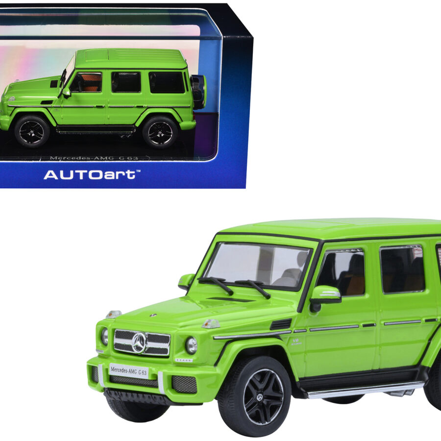 2017 Mercedes-Benz AMG G 63 Alien Green 1/64 Diecast Model Car by Autoart Automotive