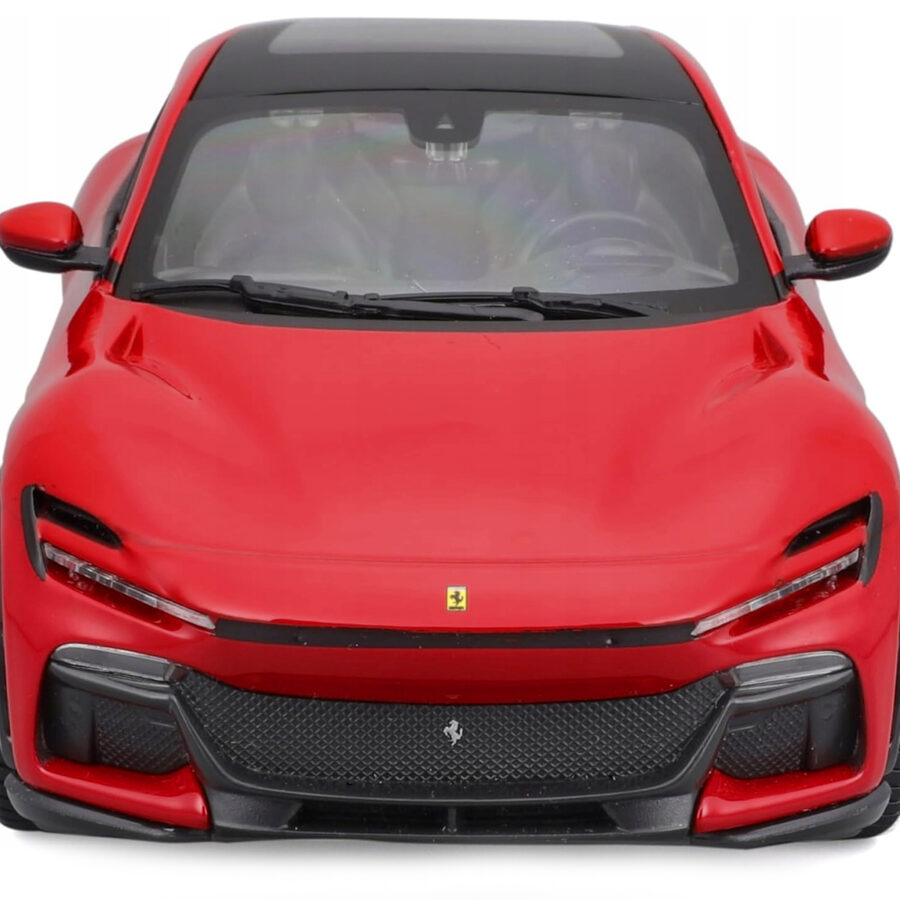 Ferrari Purosangue Red with Sunroof "Race + Play" Series 1/24 Diecast Model Car by Bburago Sports Car Racing Model Cars