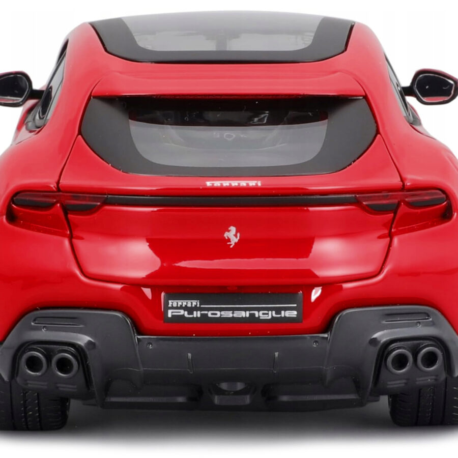 Ferrari Purosangue Red with Sunroof "Race + Play" Series 1/24 Diecast Model Car by Bburago Sports Car Racing Model Cars