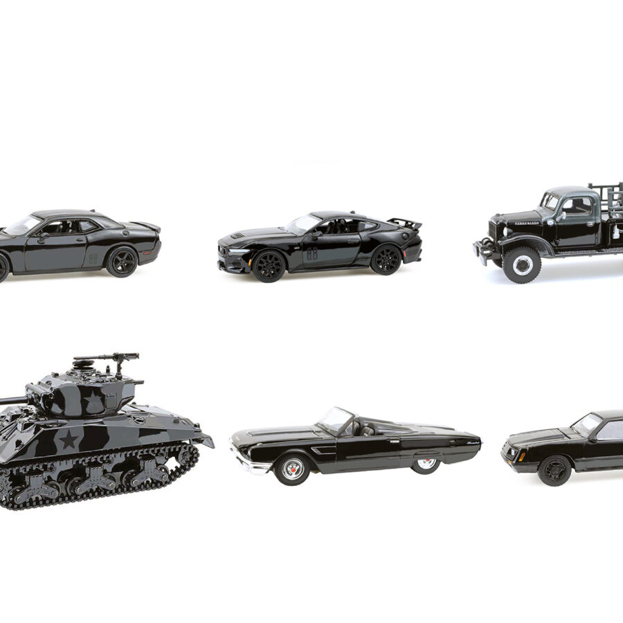 "Black Bandit" 6 piece Set Series 30 1/64 Diecast Model Cars by Greenlight from the Sports Car Racing Model Cars store collection.