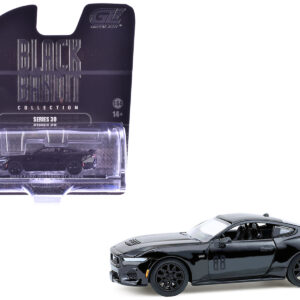 2024 Ford Mustang GT Coupe Black "Black Bandit" Series 30 1/64 Diecast Model Car by Greenlight  by Diecast Mania