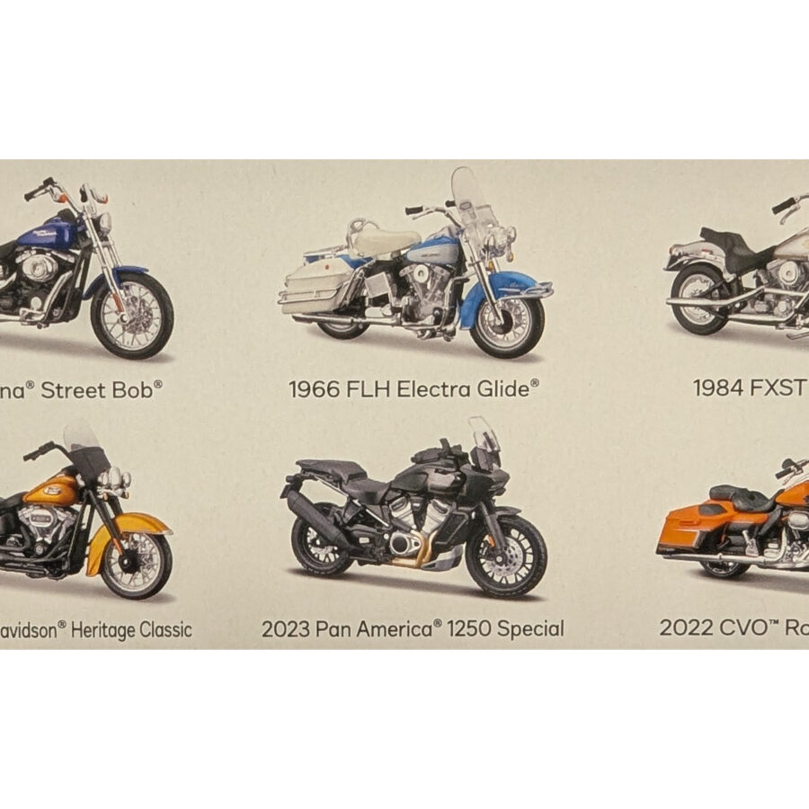 Harley-Davidson Motorcycles 6 piece Set Series 44 1/18 Diecast Models by Maisto Automotive