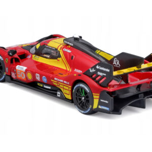 Ferrari 499P #50 Antonio Fuoco - Miguel Molina - Nicklas Nielsen "Ferrari AF Corse" Winner "24 Hours of Le Mans" (2024) "Racing" Series 1/43 Diecast Model Car by Bburago Automotive by Diecast Mania