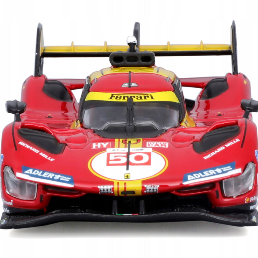 Ferrari 499P #50 Antonio Fuoco - Miguel Molina - Nicklas Nielsen "Ferrari AF Corse" Winner "24 Hours of Le Mans" (2024) "Racing" Series 1/43 Diecast Model Car by Bburago Sports Car Racing Model Cars