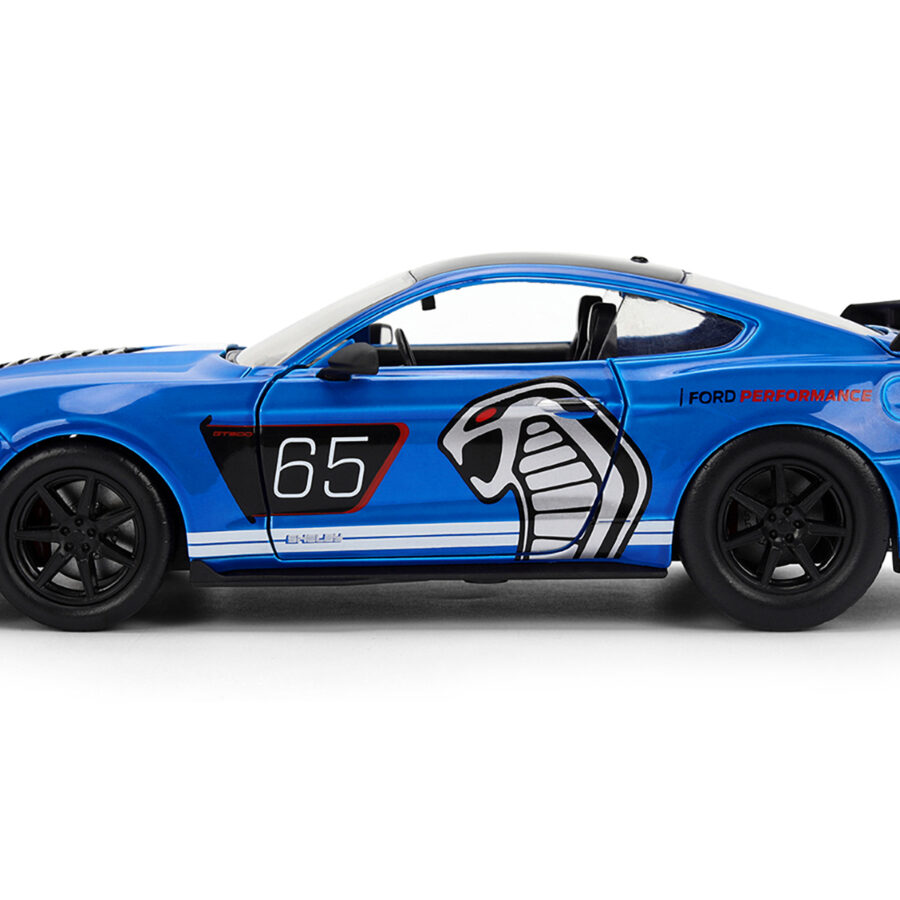 2020 Ford Mustang Shelby GT500 #65 "Ford Performance" Blue with Black Top and White Stripes "Bigtime Muscle" Series 1/24 Diecast Model Car by Jada Automotive