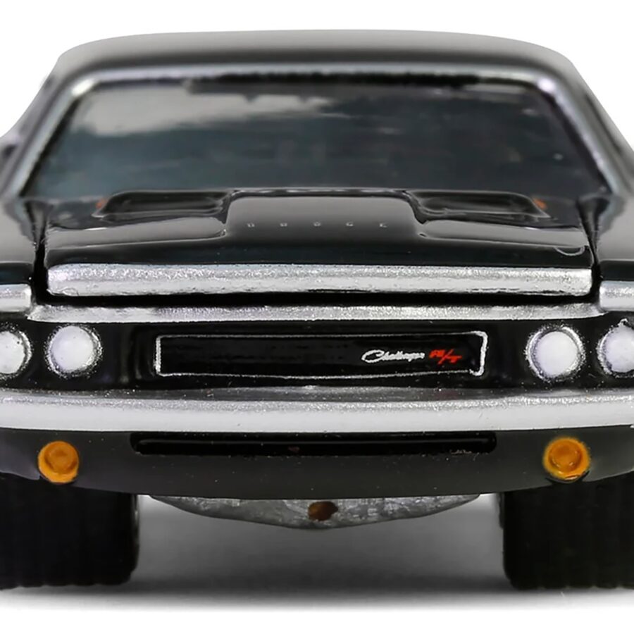 1970 Dodge Challenger R/T 440 Black with White Stripes "Barrett-Jackson" Series 15 1/64 Diecast Model Car by Greenlight Automotive