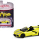 2022 Chevrolet Corvette C8.R Convertible Yellow with Silver Stripes "Barrett-Jackson" Series 15 1/64 Diecast Model Car by Greenlight