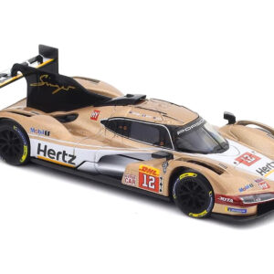 Porsche 963 #12 Callum Ilott - Will Stevens - Norman Nato "Hertz Team Jota" Hypercar Team Winner "FIA World Endurance Championship" (2024) with Display Case "Race" Series 1/43 Diecast Model Car by Bburago  by Diecast Mania