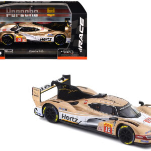 Porsche 963 #12 Callum Ilott - Will Stevens - Norman Nato "Hertz Team Jota" Hypercar Team Winner "FIA World Endurance Championship" (2024) with Display Case "Race" Series 1/43 Diecast Model Car by Bburago  by Diecast Mania