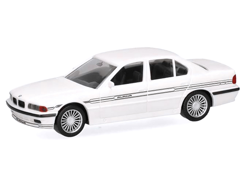 BMW Alpina B12 White 1/87 (HO) Plastic Model Car by Herpa Automotive
