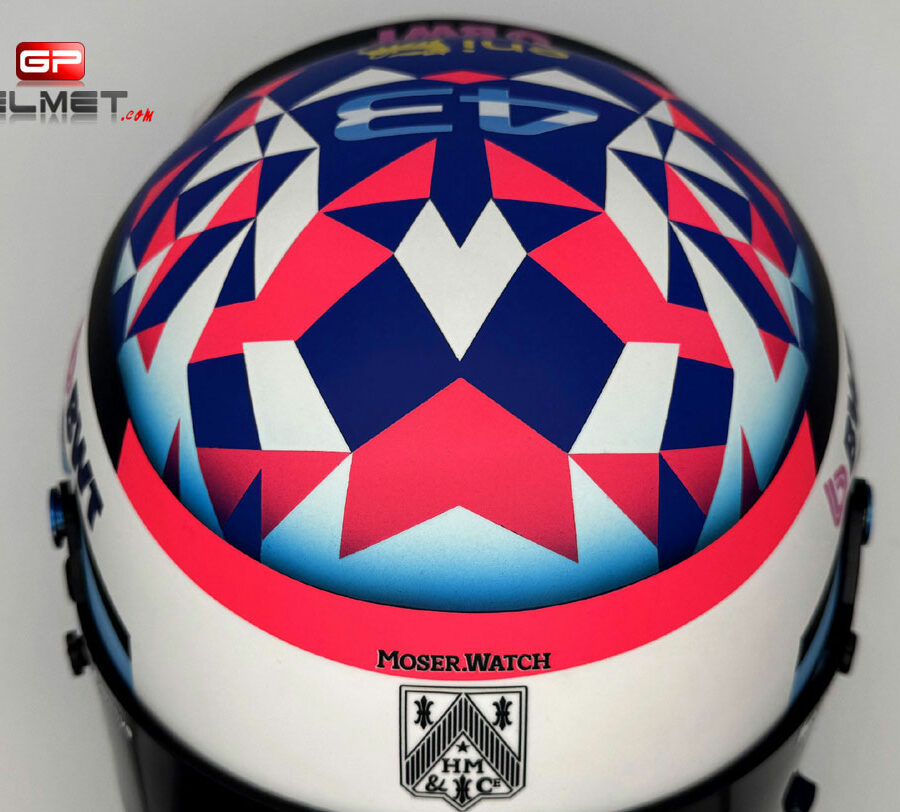 Franco Colapinto 2025 F1 Replica Helmet Alpine F1 from the Monaco GP Track Art store collection.
