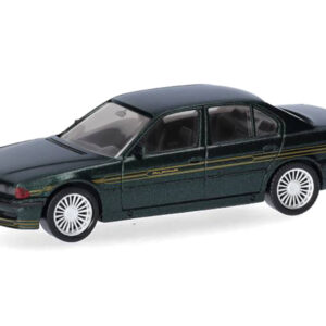 BMW Alpina B12 Green Metallic 1/87 (HO) Plastic Model Car by Herpa by Diecast Mania
