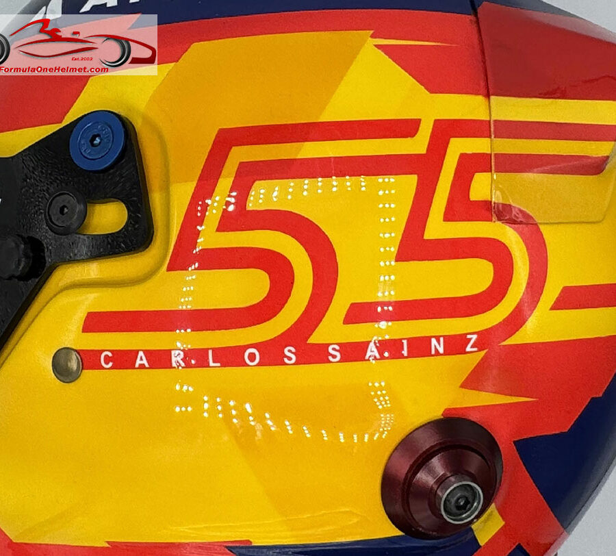 Carlos Sainz 2025 F1 Helmet Williams F1 Monaco GP Track Art