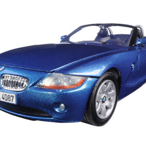 BMW Z4 Convertible Blue Metallic 1/24 Diecast Model Car by Motormax by Diecast Mania