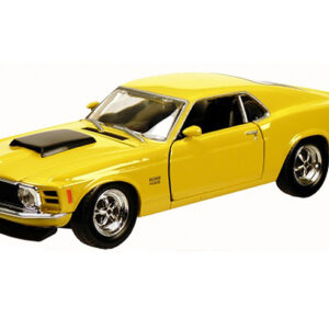 1970 Ford Mustang Boss 429 Yellow 1/24 Diecast Model Car by Motormax from the Sports Car Racing Gifts store collection.