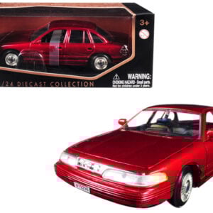 1998 Ford Crown Victoria Metallic Red 1/24 Diecast Model Car by Motormax from the Sports Car Racing Gifts store collection.