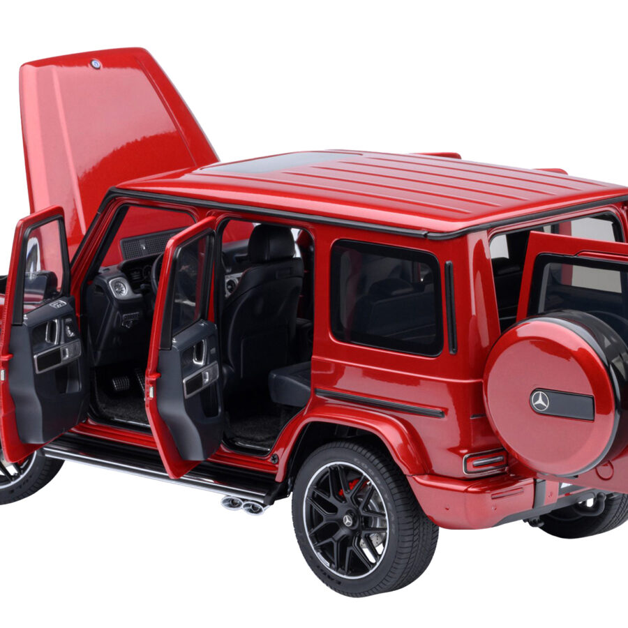 2019 Mercedes-Benz AMG G63 Cardinal Red Metallic 1/18 Model Car by Autoart Automotive