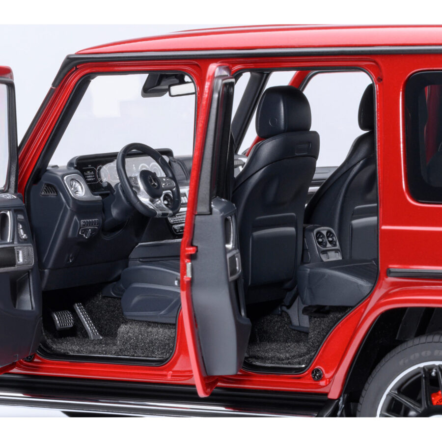 2019 Mercedes-Benz AMG G63 Cardinal Red Metallic 1/18 Model Car by Autoart Automotive